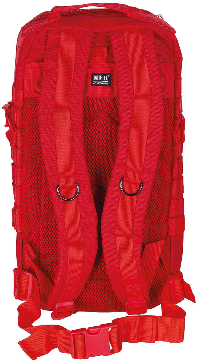 US 30L Backpack Assault I Tactical MOLLE Red Airsoft MFH Brand