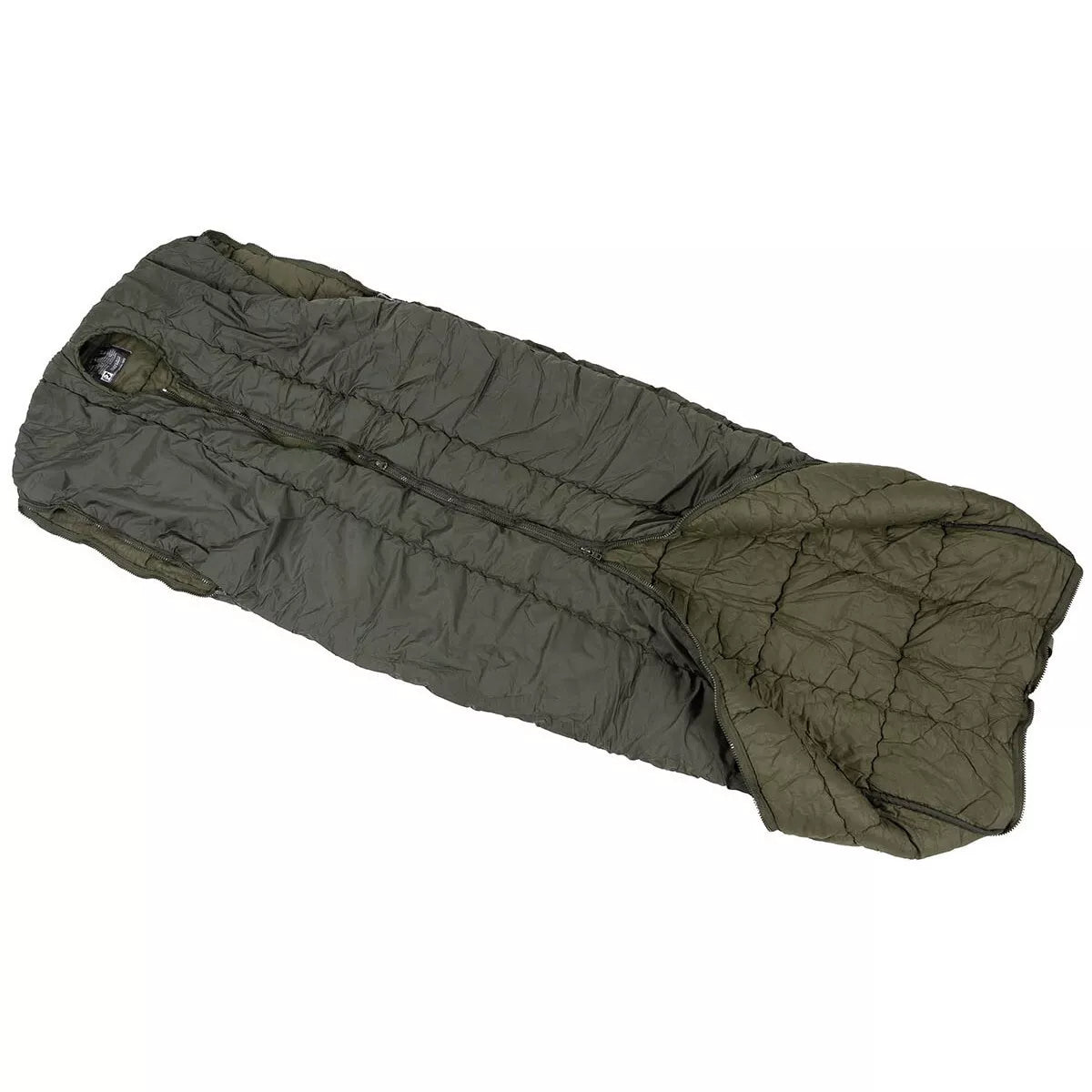 Original Austrian Army Military Sleeping Bag Goldeck Mummy OD Green Used