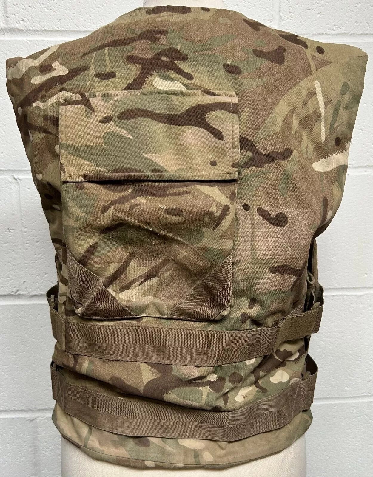 Original British Army Military GB Combat Vest Cover MTP Adjustable Size Durable