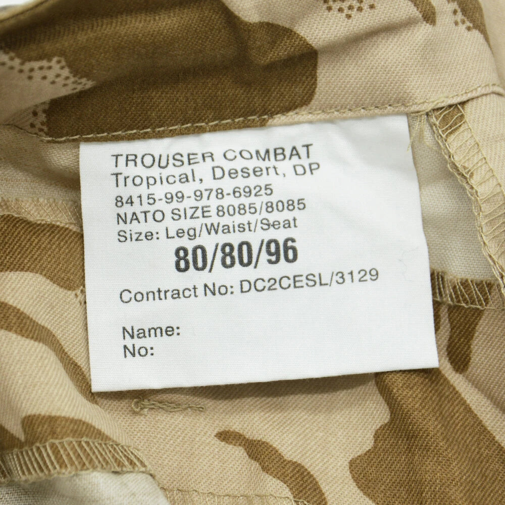 Original British Military Army Combat Pants Tropical DPM Desert Camo New