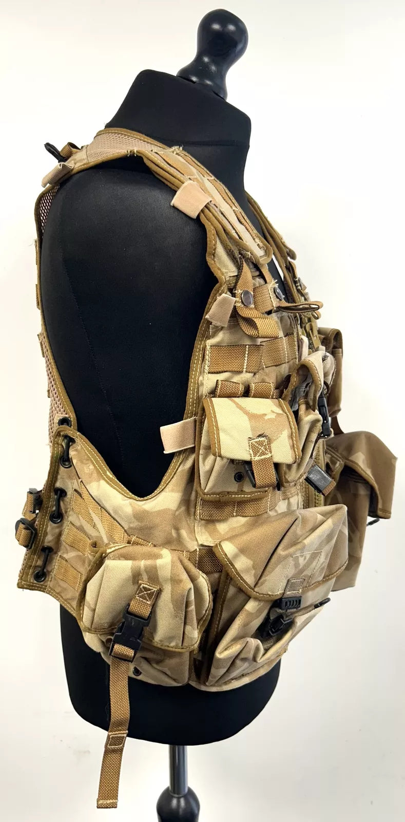Original British GB Army Military Vest Tactical Used DPM Desert Camo