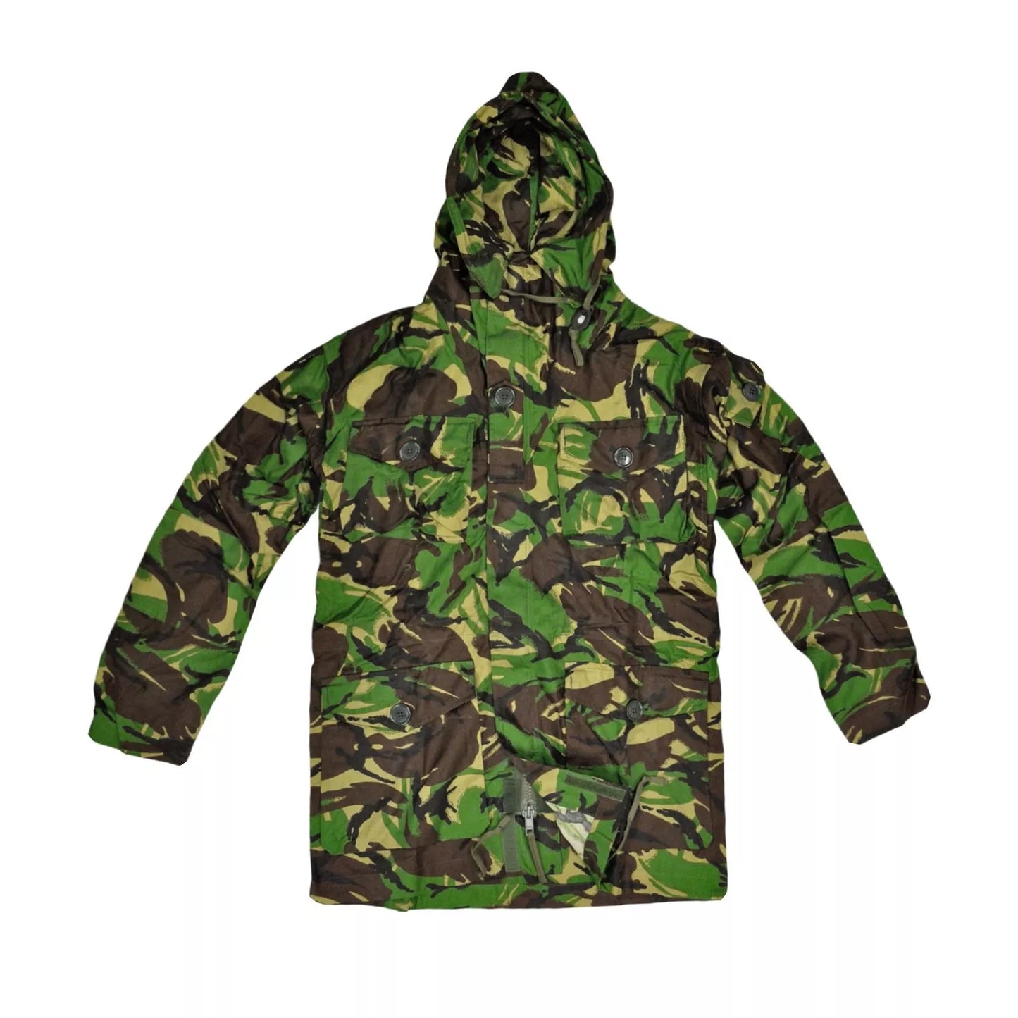 Original British Army Military Combat DPM Jacket Parka Smock Windproof Camo Used Size 180/96