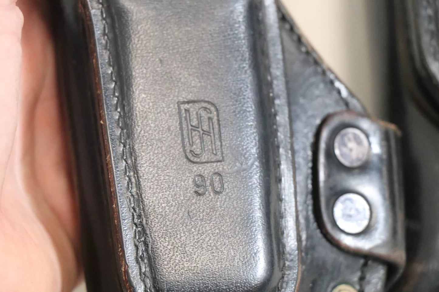 Vintage Police Leather Holster P5 Military Surplus Used Durable Collectible