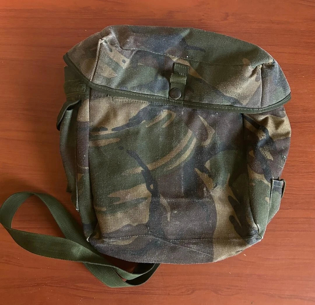 Original British Army Military GB Face Mask Bag DPM Camo Used