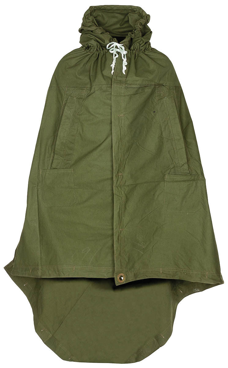 Original Romanian Army Military Tent Tarpaulin OD Green 180x180cm Used