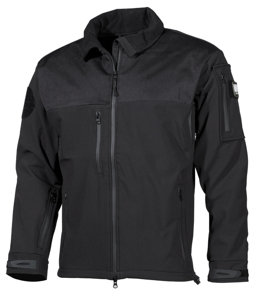 Australia Windproof Waterproof Soft Shell Jacket Men Army Military Combat Black