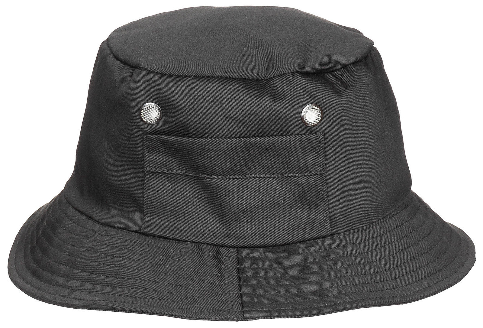 MFH Fisherman Headwear Hat Bucket Hiking Outdoor Jungle Fishing Black