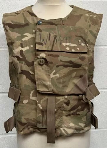 Original British Army Military GB Combat Vest Cover MTP Adjustable Size Durable