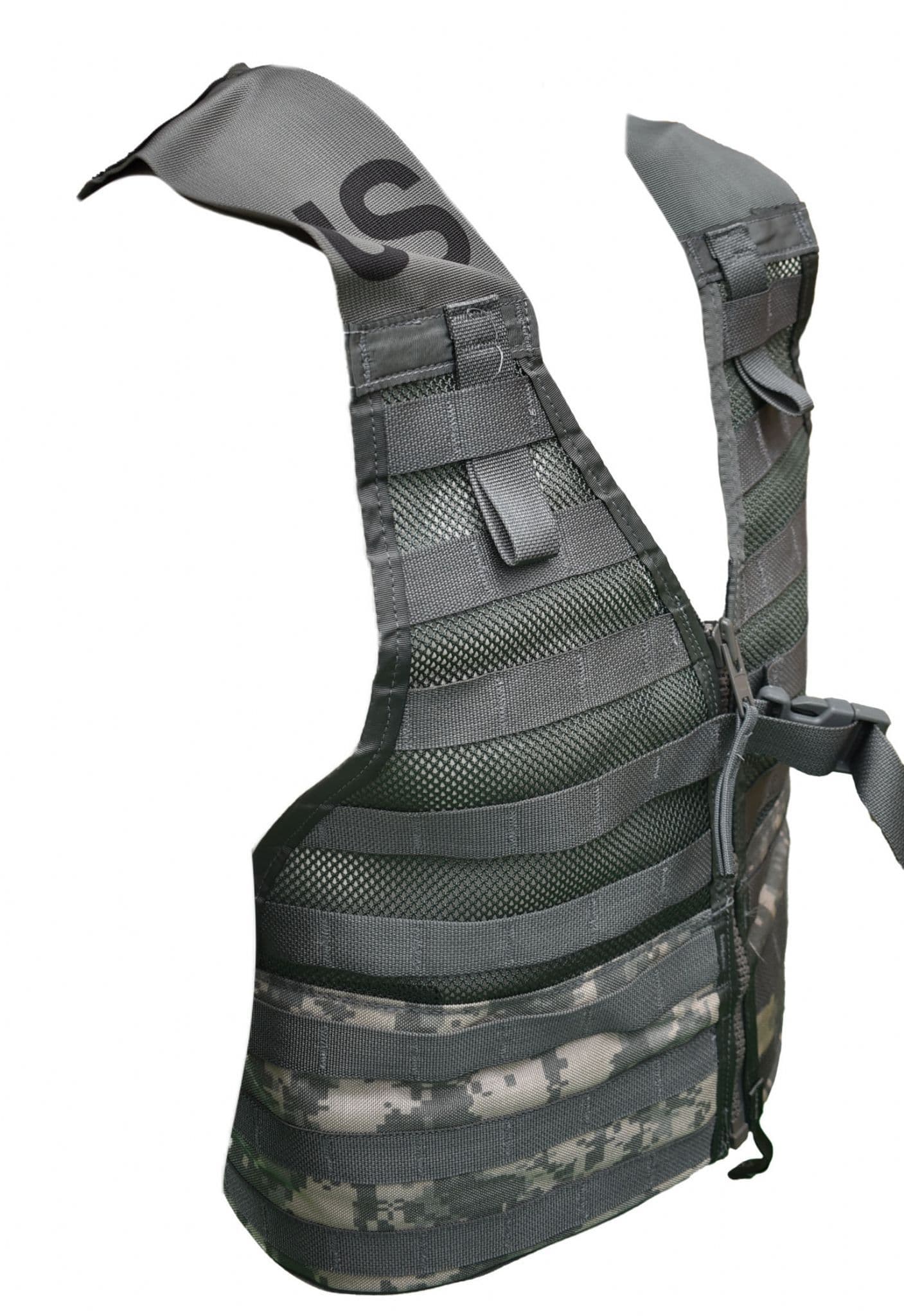Original US Army Military Combat Vest MOLLE II Modular FLC AT-digital Camo