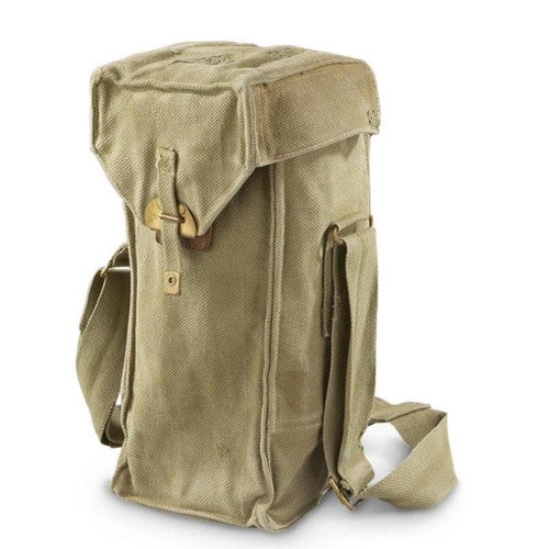 Belgian OD Olive Drab Shoulder Bag Vintage Military Surplus Canvas Durable Used