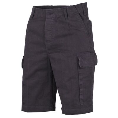 MFH German Army Moleskin Bermudas -stonewashed Black