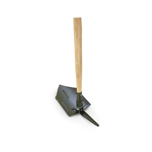 Mil-Tec German Folding Shovel with Hoe – Heavy-Duty Steel Survival Tool