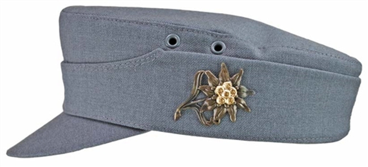 Genuine German Army Grey Mountain Troop Hat  Vintage Military Surplus Used