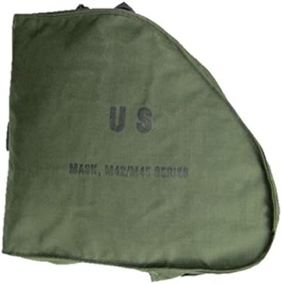 Original US Army Bag for Protective Mask M40 Green – Used
