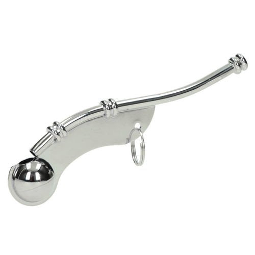 Mil-Tec Nickel-Plated Boatswain Compact Lightweight Portable Whistle for Maritime Signaling, 5 x 1 in., 0.8 oz. | Loud, Clear Signals for Communication on Ships and Boats | Emergency Deck Signaling