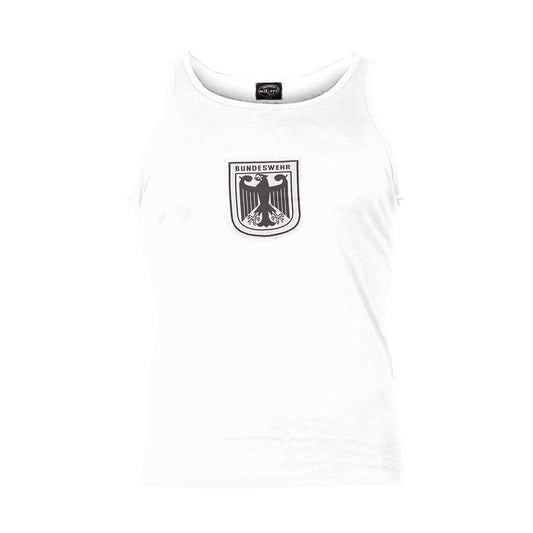German Army White Tank Top – 100% Cotton Single Jersey, Lightweight Shirt