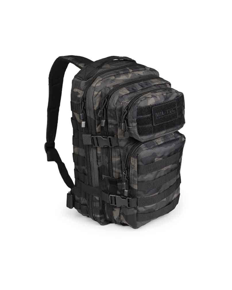 Mil-Tec US Assault Pack Small MOLLE Dark Camo 20L – Tactical Military Backpack