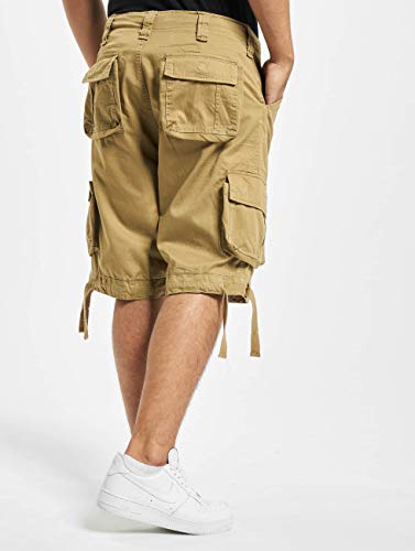 Brandit Men’s Urban Legend Shorts Beige – Vintage Military Cargo Shorts XL