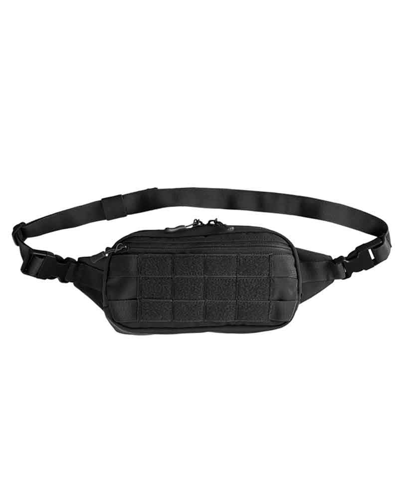 Mil-Tec Men’s Casual Waist Bag Black One Size Adjustable