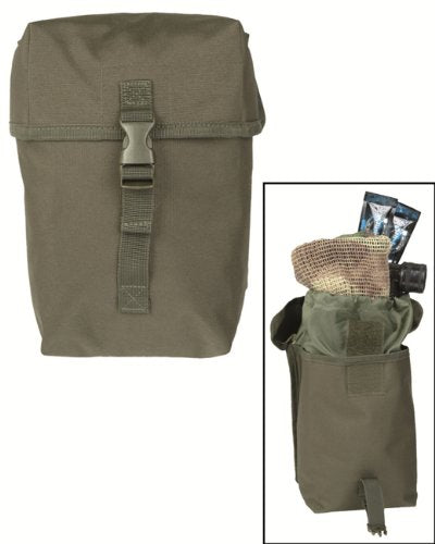 Tactical Patrol Large Utility Pouch Multi Purpose Bag MOLLE System Airsoft Olive