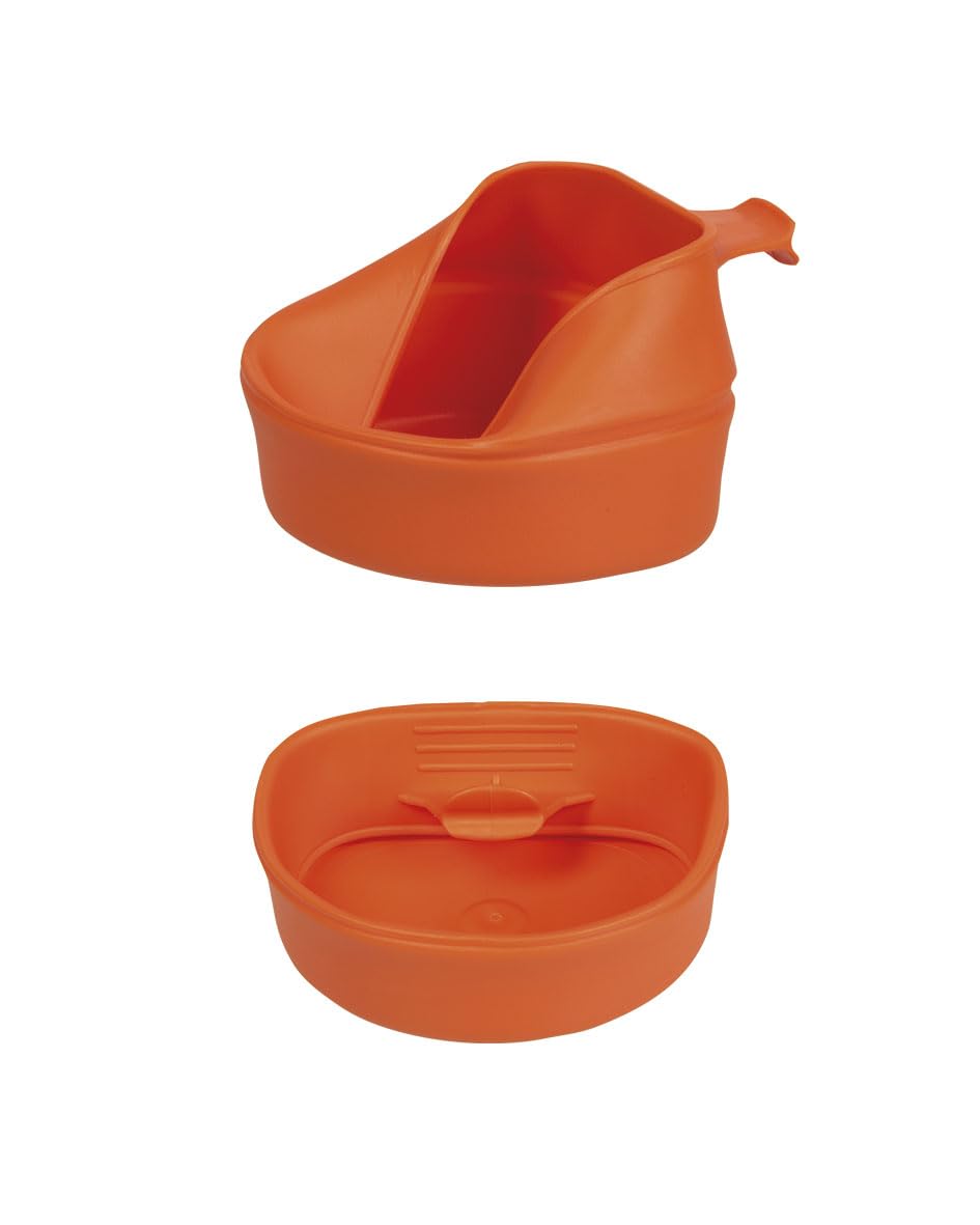 Wildo Fold-A-Cup Large size – Orange Foldable, BPA-Free TPR Camping Cup,Super Lightweight, Made in Sweden – Original & Compact Portable Drinkware