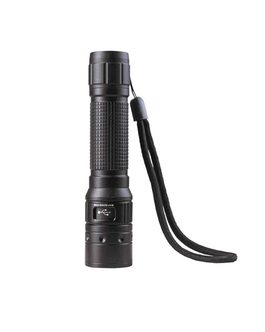 Mil-Tec Operator MT1R Torch – Rechargeable Tactical LED Flashlight