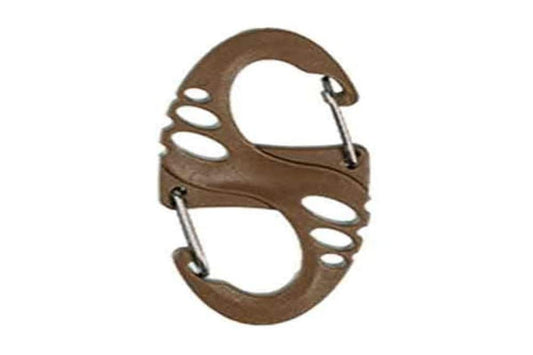 Mil-Tec Pack of 10 tactical S-hooks with carabiner