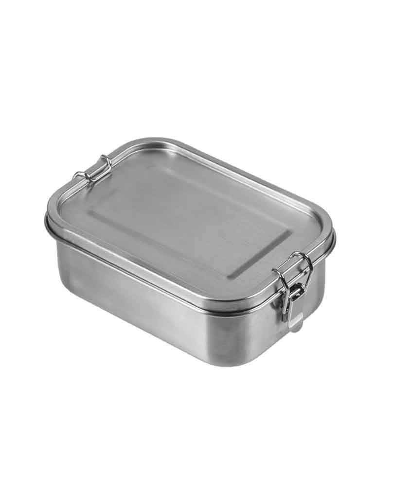 Mil-Tec Stainless Steel Lunchbox 16cm – Compact Outdoor Mess Tin