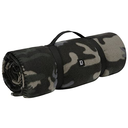 Brandit Fleece Blanket Dark Camo – Soft Warm Camouflage Outdoor Cover