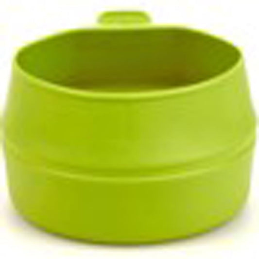 Wildo Fold-A-Cup Small Lime Green Colour – Foldable, BPA-Free TPR Camping Cup, Lightweight, Made in Sweden – Original & Compact Portable Drinkware