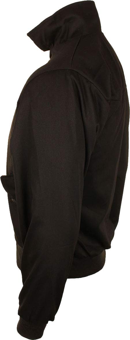 Mil-Tec Men’s English Style Harrington Jacket – Black Blouson 3XL