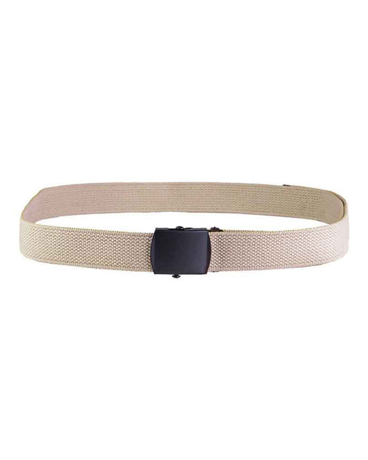 Mil-Tec US trouser belt cotton black buckle