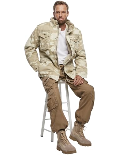 Brandit Men’s M-65 Giant Jacket Sandstorm – Vintage Military Field Coat L