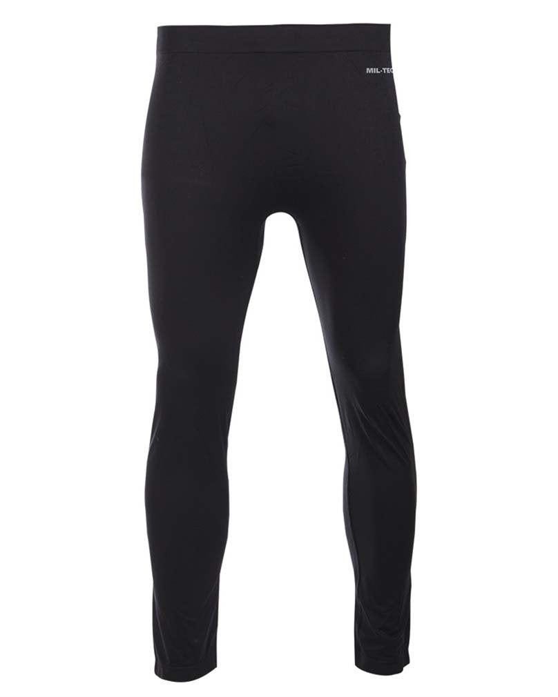 Mil-Tec Sports Leggings Black Men’s Training Tights Quick-Dry Base Layer