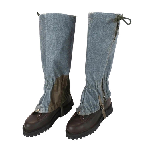 Genuine Swiss Army Gaiters Original Wool Mountains Hiking Camping Grey Military