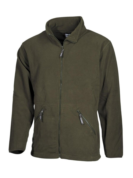Fox Outdoor Men’s Fleece Jacket – Olive Green Warm Outdoor Zip