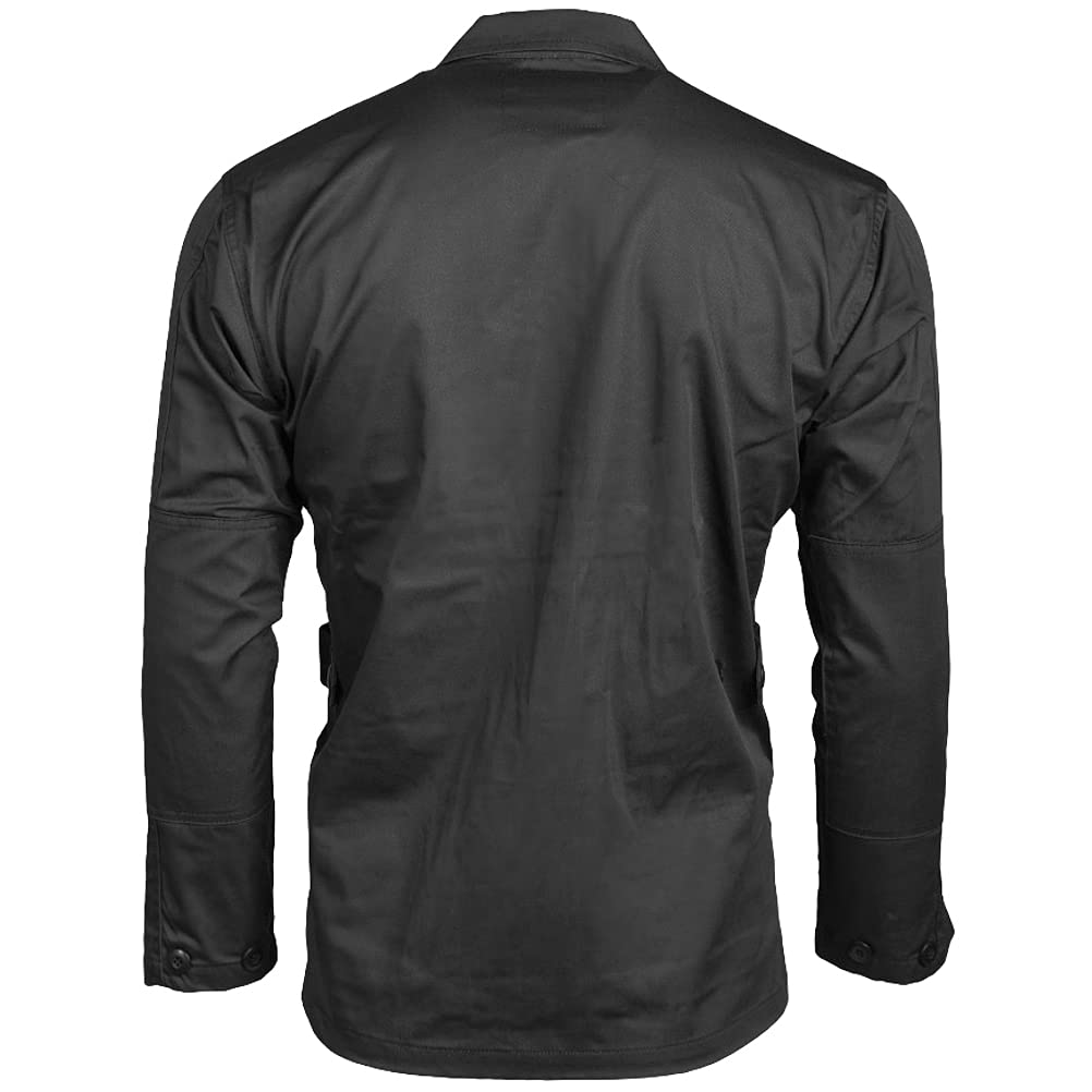 Mil-Tec BDU Combat Shirt Black Military Tactical Army Uniform Top