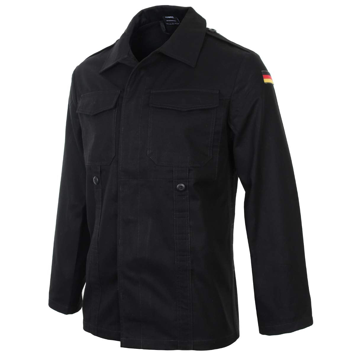 Mil-Tec Men’s German Old Style Moleskin Field Jacket – Black GR5