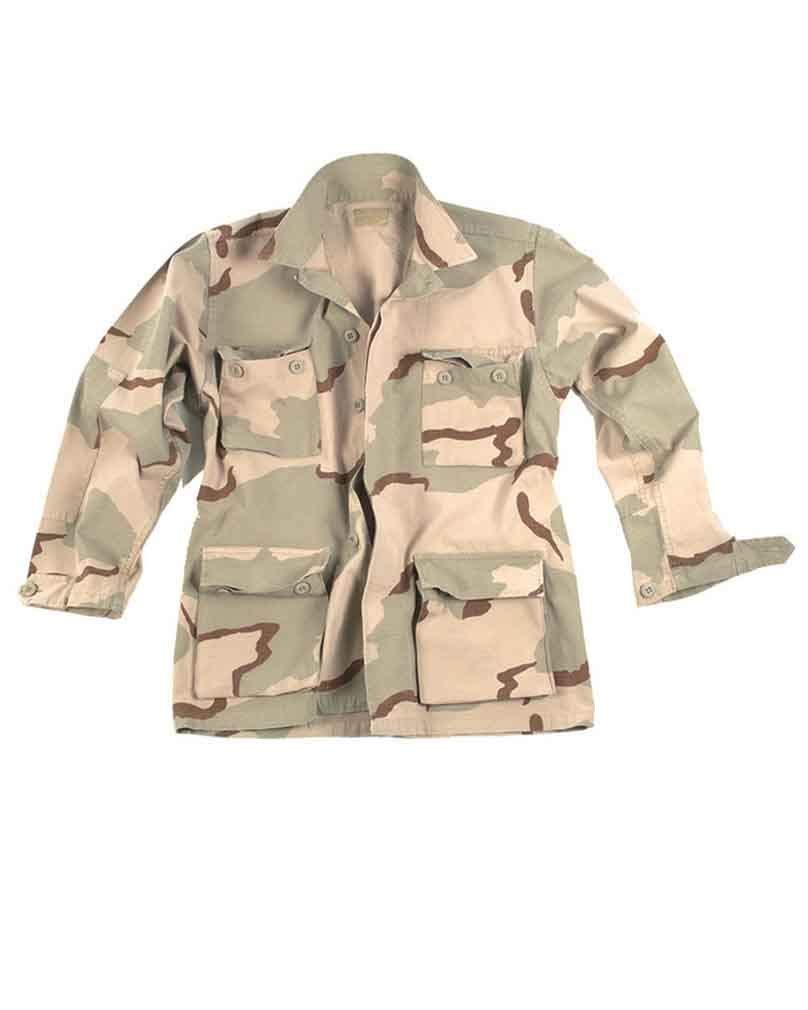 Teesar BDU Shirt Ripstop Prewashed 3-Colour Desert Military Top