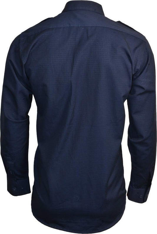 Mil-Tec Ripstop Shirt Long Sleeve Navy Blue