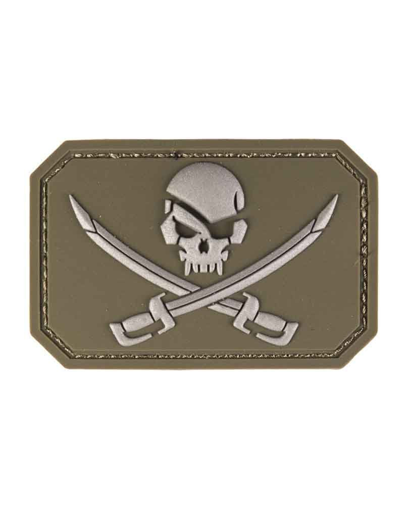 Mil-Tec Patch 3D Skull with Swords PVC with Velcro