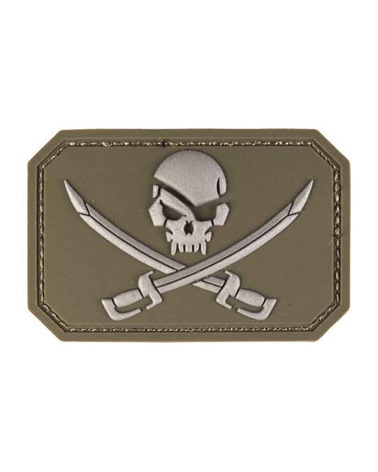 Mil-Tec Patch 3D Skull with Swords PVC with Velcro