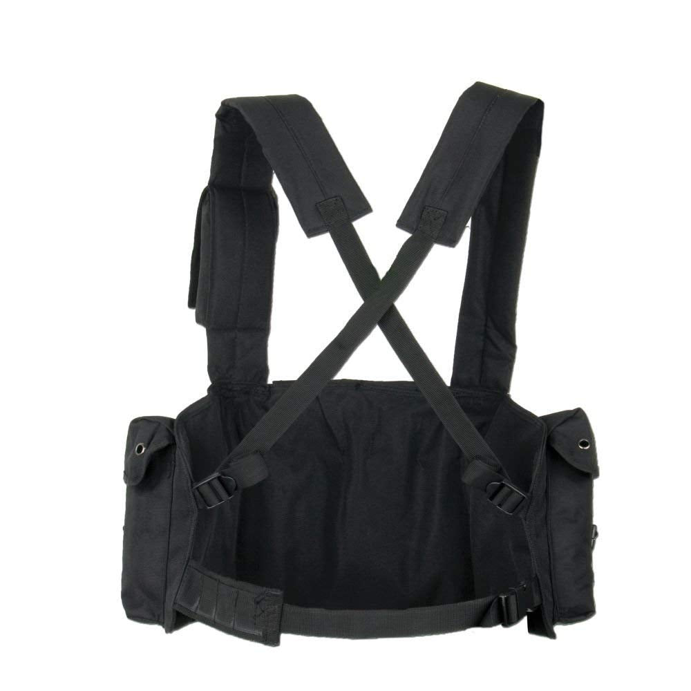 Airsoft Mag Pouches Carrier Vest Chest Rig Tactical Military Army Black