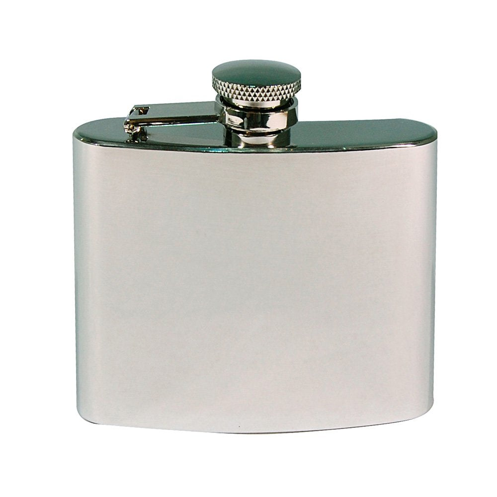 Mil-Tec Stainless Steel Hip Flask - Polished Finish (Medium - 5 Oz)