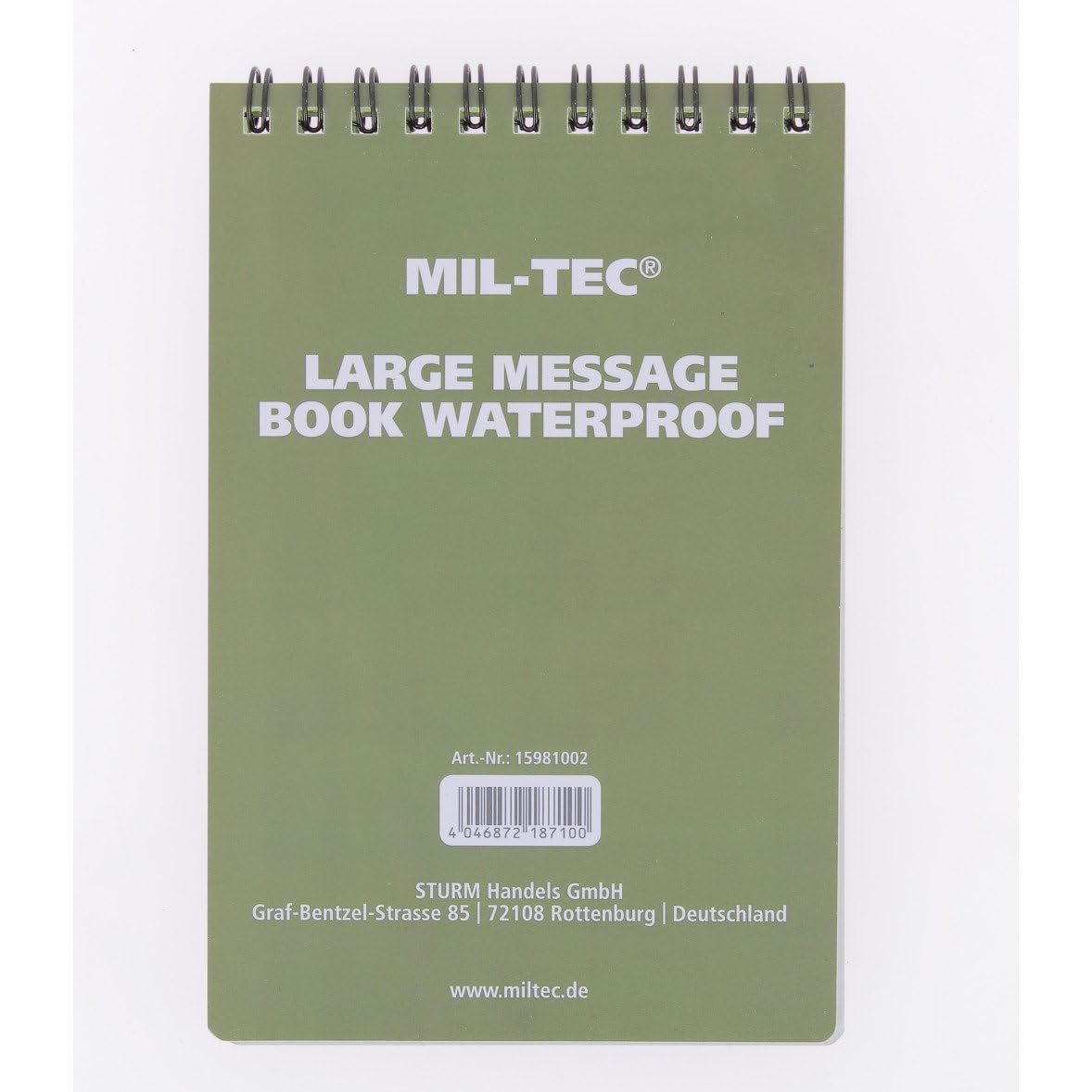 Miltec Import Waterproof Notepad Large