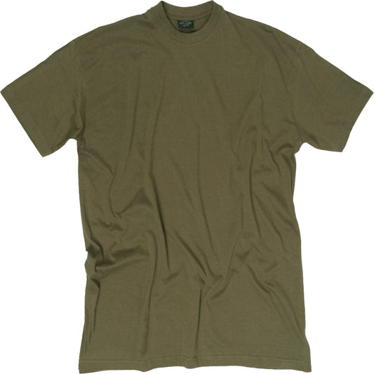Plain US BDU Style T-Shirt in Black, Olive Green or Coyote Khaki (4XL, Olive