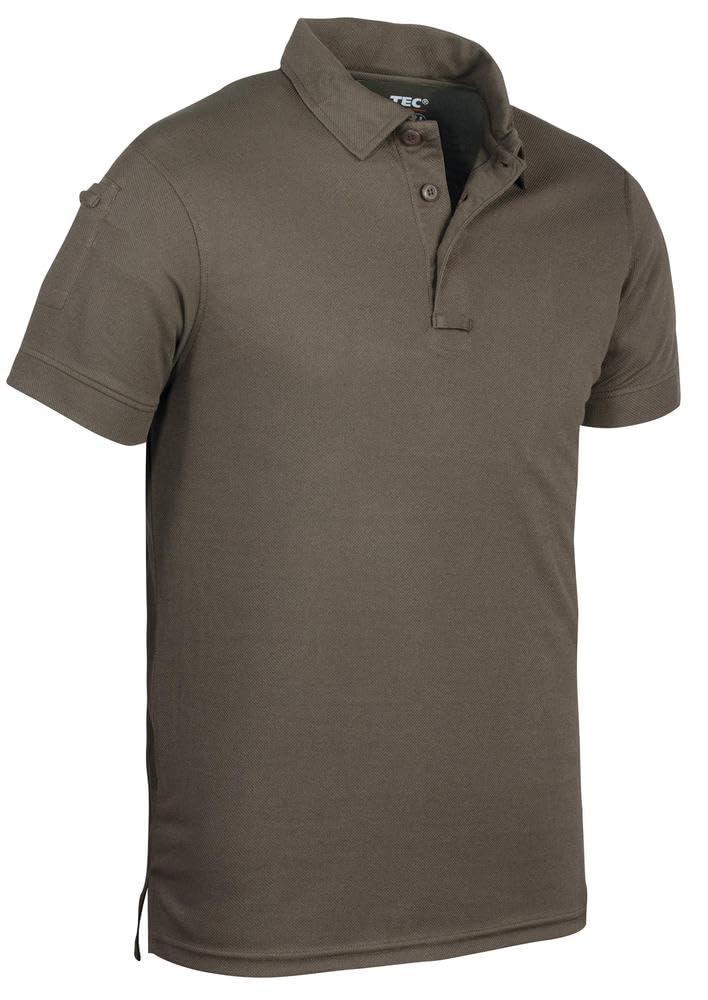 Mil-Tec Tactical Short Sleeve Polo Shirt Quickdry Olive