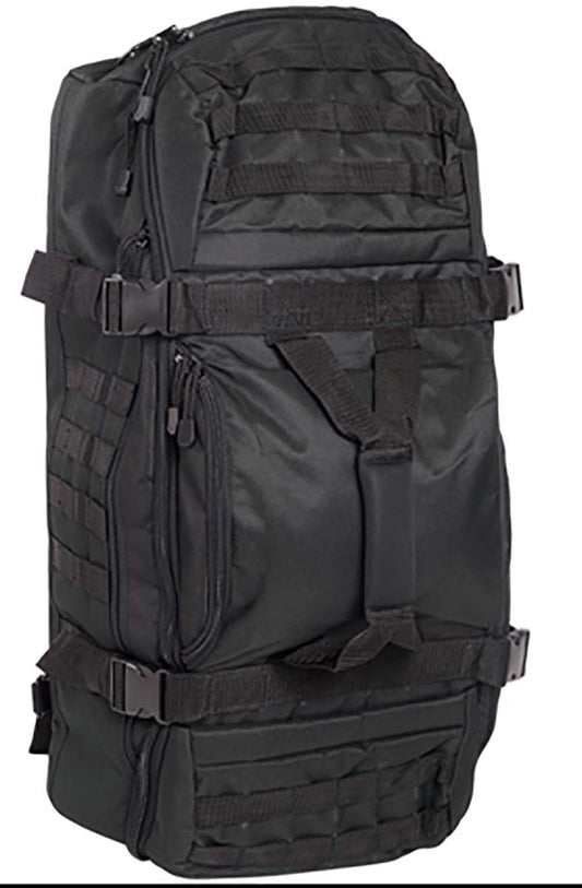 Army Patrol Backpack Recon Shoulder Bag 3 in 1 MOLLE Hiking Camping Travel Black