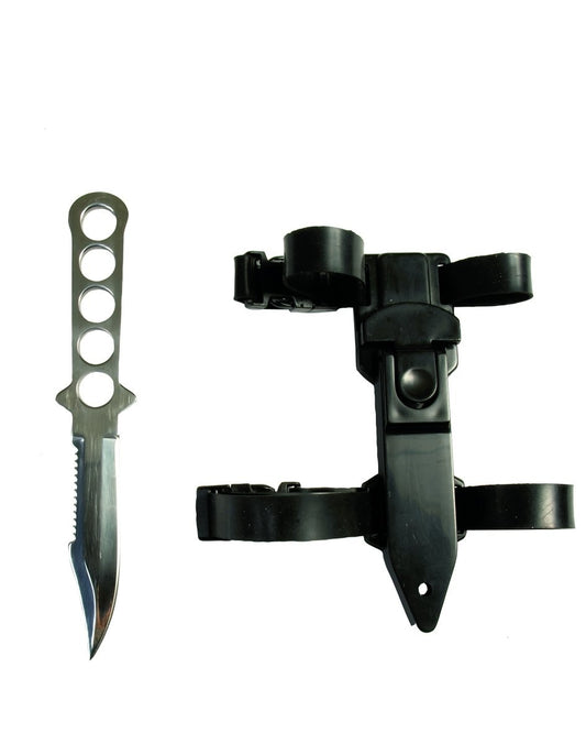 Couteau de botte avec poignée caoutchouc ROSLFREI