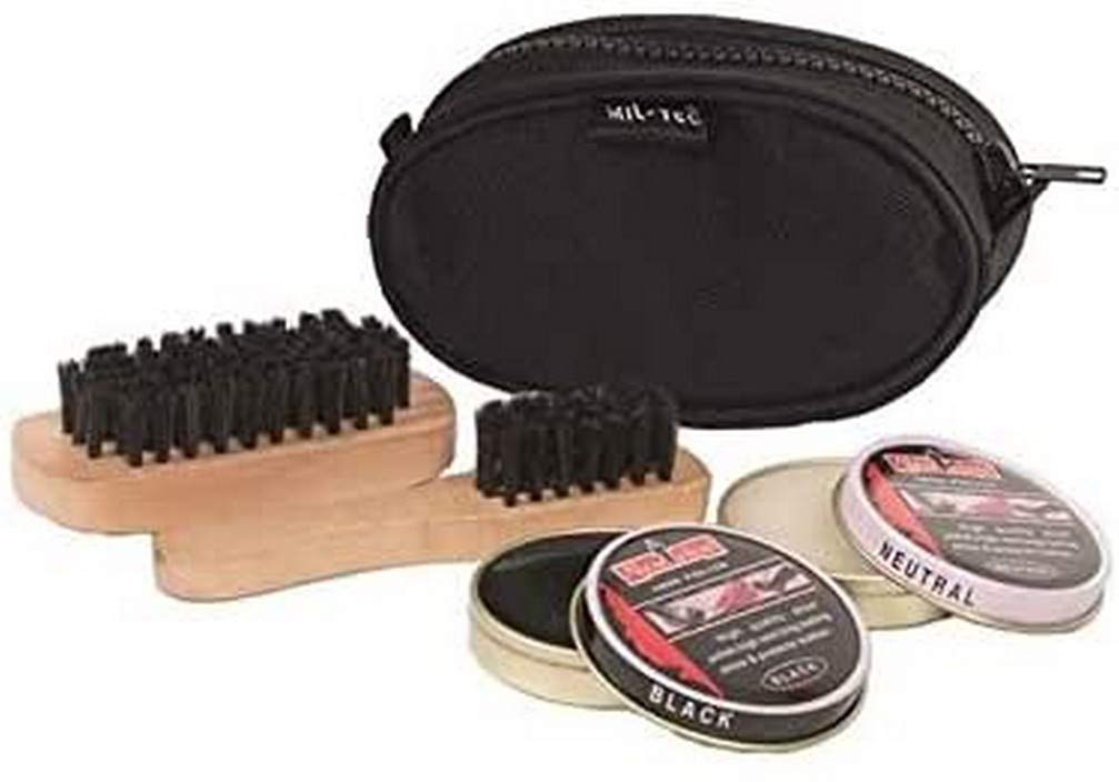 Mil-Tec Shoe Cleaner, Black, 13 x 7.5 x 5 cm